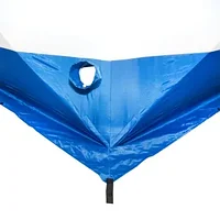 Палатка зимняя куб СЛЕДОПЫТ, 2,15х2,15 м, S по полу 4,6 кв.м, 3 слоя, цв. синий/белый5