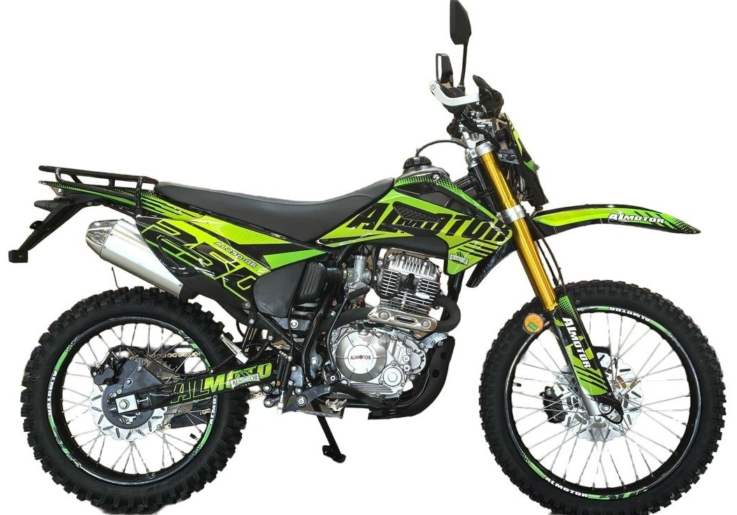 Мотоцикл Almotor AL250-06 черный, зеленый
