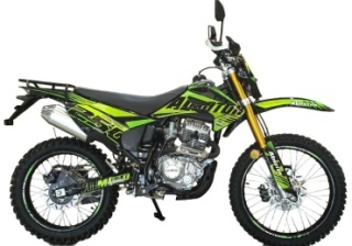 Мотоцикл Almotor AL250-06 черный, зеленый2