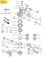 Прокладка 0105 SILICONE красная толщ. 1.78 mm-внутр. ø 6.07 mm 1186611 Nuova Simonelli - Victoria Arduino1