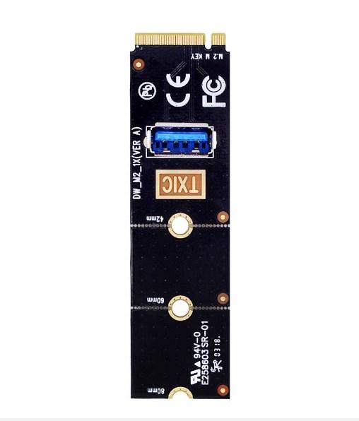 Конвертер NGFF M.2 на USB 3.0 для Riser/Райзер PCI-E x16