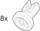 РОЛИКИ КОРЗИНЫ для посудомоек Electrolux (Электролюкс)