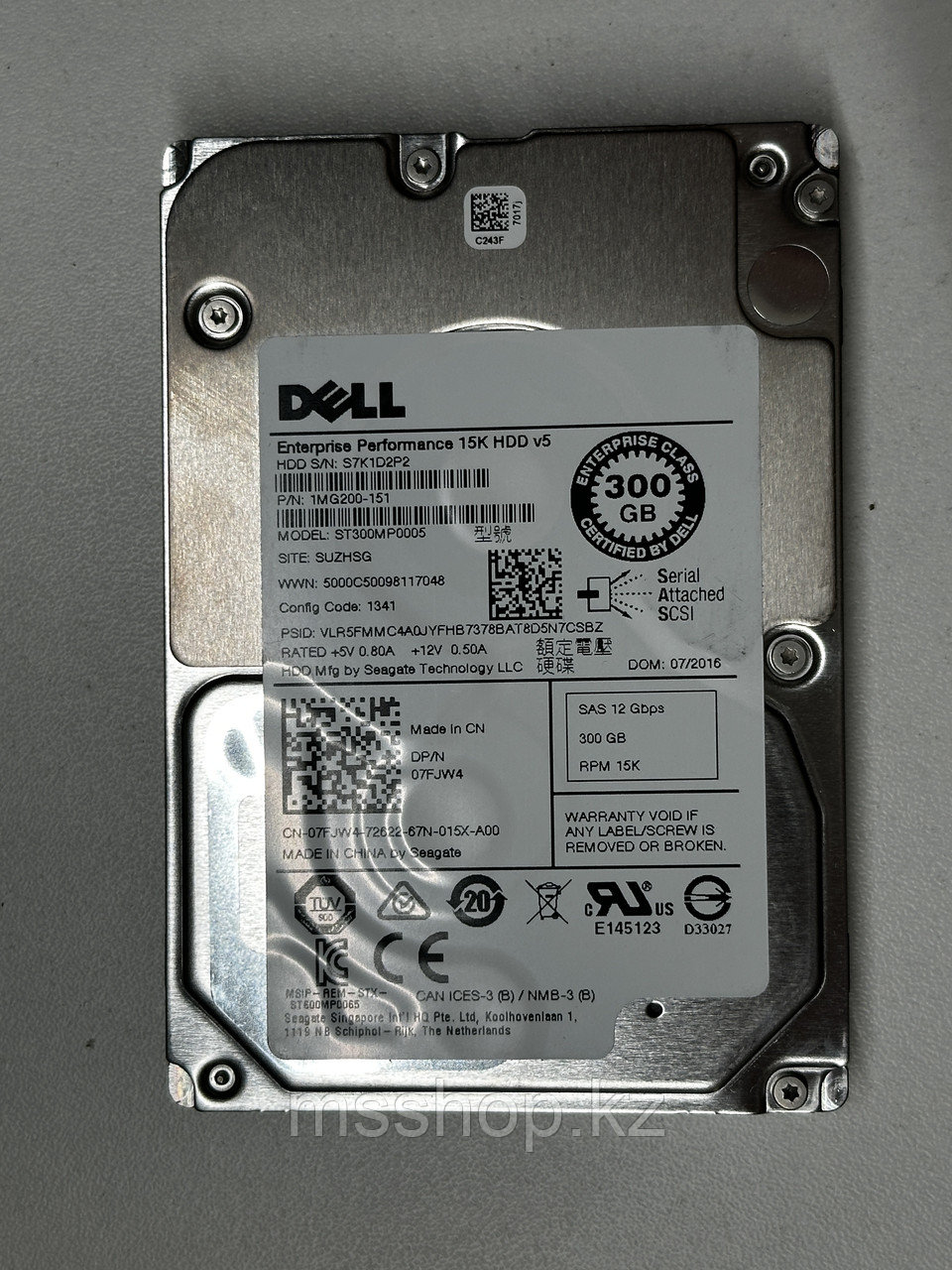 Жесткий Диск HDD DELL 15000 SAS 2,5" | 300GB