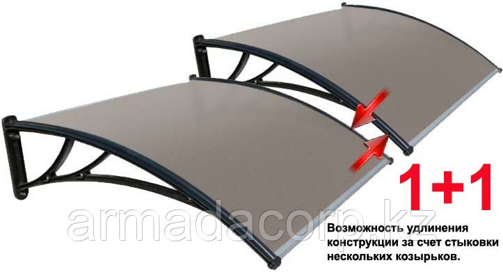 Защитные козырьки из поликарбоната 150