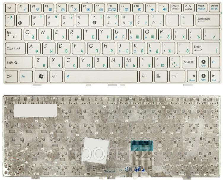 Клавиатура для ноутбука Asus EEE PC 1000, RU, белая