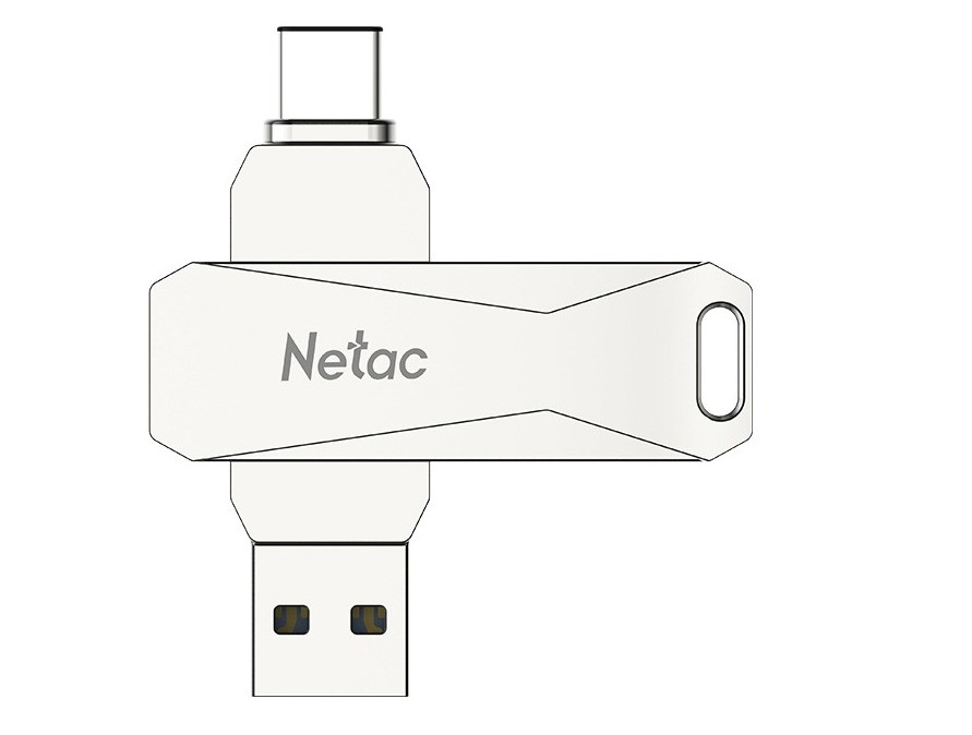 32 ГБ USB Флеш-накопитель Netac U782C (NT03U782C-032G-30PN) серебристый