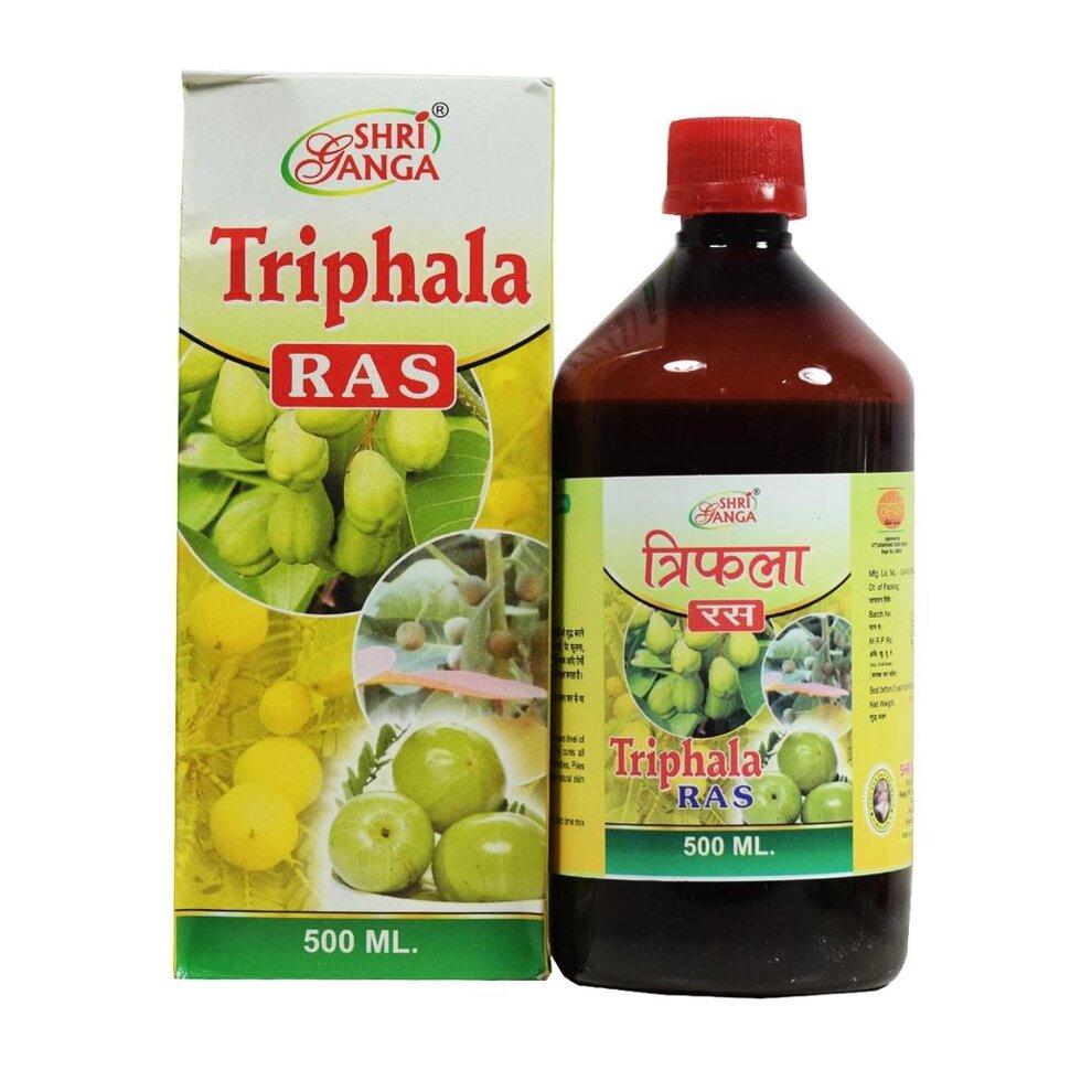 Трифала Сок (500 мл), Triphala Ras, Shri Ganga Pharmacy под заказ из Индии за 45 дней