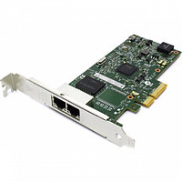 Сетевая карта Intel I350-T2, 2x1GbE RJ-45, PCI-E x4, iSCSI, NFS, VMDq