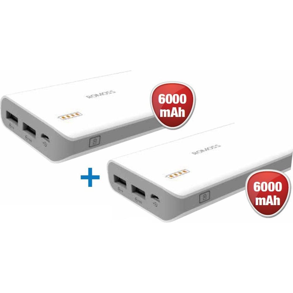 Romoss SOLO3 Power Bank 6000mAh + SOLO3 Power Bank 6000mAh