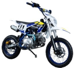 Мотоцикл PIT ATV-TY белый, синий, желтый1