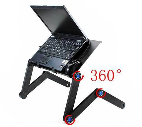 Столик для ноутбука складной с вентиляторами Laptop Table T8