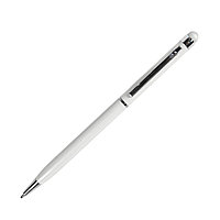 TOUCHWRITER, ручка шариковая со стилусом для сенсорных экранов, светло-зеленый/хром, металл - 1102/161