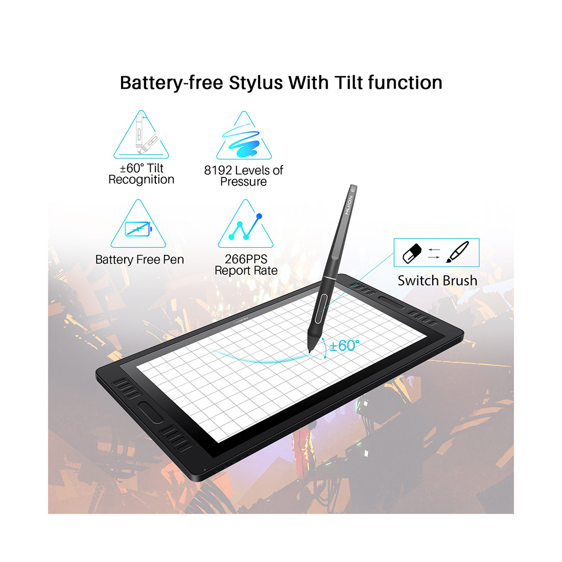 Графический планшет Huion Kamvas Pro 20 (GT1901)