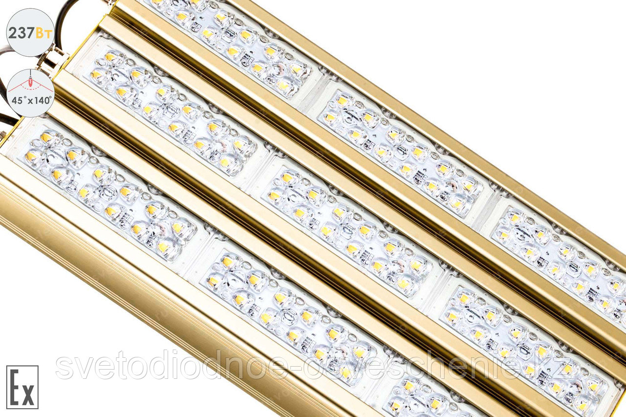Магистраль Взрывозащищенная GOLD, консоль K-3, 237 Вт, 45X140°, светодиодный светильник