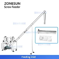 ZONESUN ZS-SLJ3 Шнековый питающий насос Конвейер для транспортировки порошка2