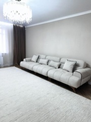 КВАНТ диван прямой ОСКАР, обивка ткань, 100х335х90 см, серый1