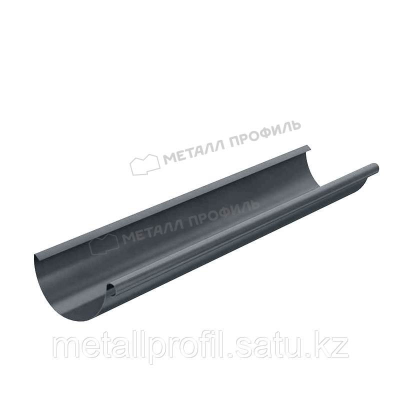 Металл Профиль Желоб водосточный МЕТАЛЛ ПРОФИЛЬ GS lite D125х3000 Ral 7024