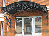 Кованый козырек