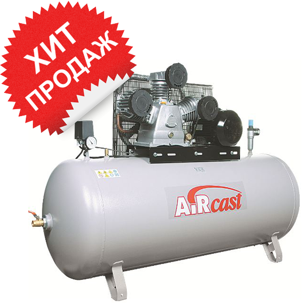 Поршневой компрессор с электродвигателем Remeza Aircast СБ4/Ф-270. LB 75