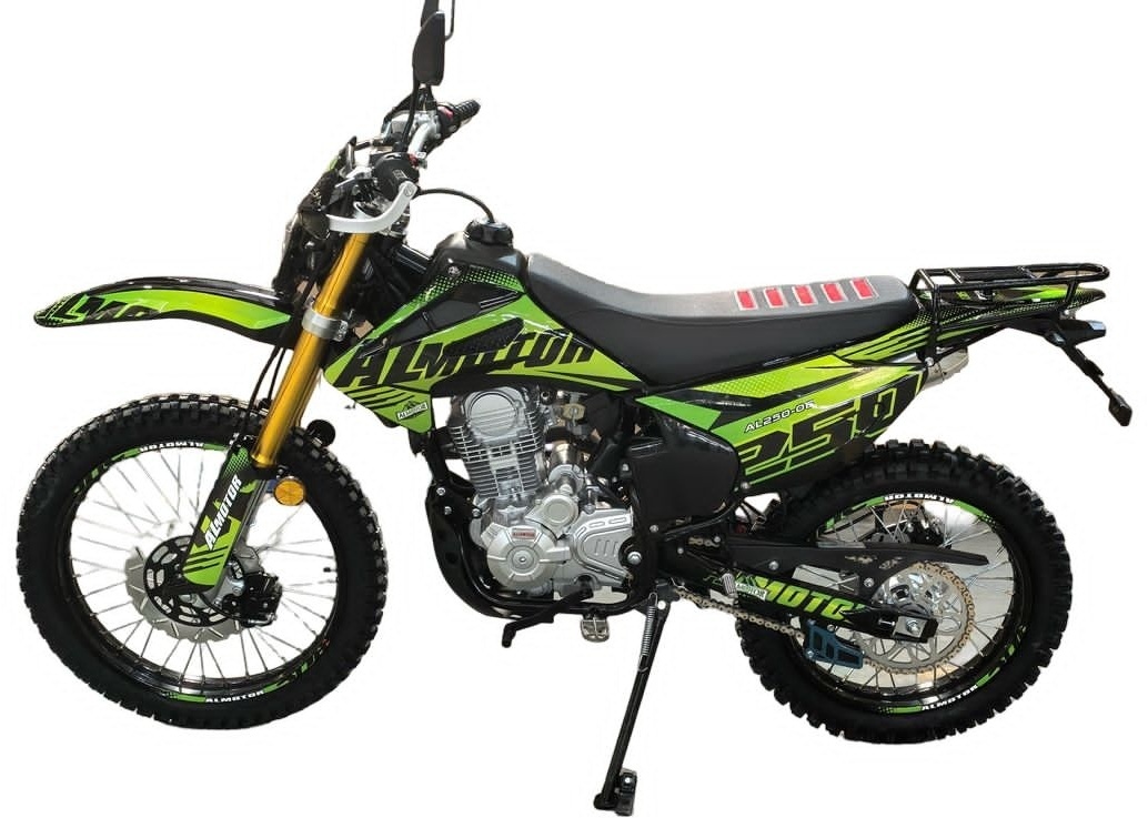 Мотоцикл Almotor AL250-06 черный, зеленый