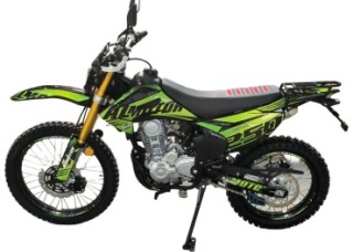 Мотоцикл Almotor AL250-06 черный, зеленый9