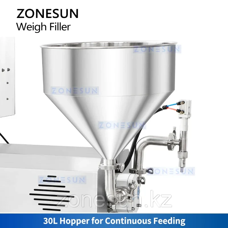 ZONESUN ZS-RPW1Z Настольная роторно-кулачковая машина для взвешивания и фасовки пасты