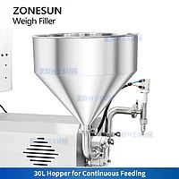 ZONESUN ZS-RPW1Z Настольная роторно-кулачковая машина для взвешивания и фасовки пасты2