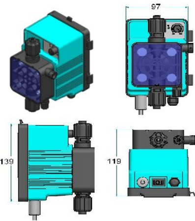 Насос соленоидный дозирующий Microdos ME2-CA 5-5