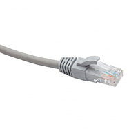 Коммутационный шнур U/UTP категория 5e PVC нг(А)-LS 3,0 м, серый