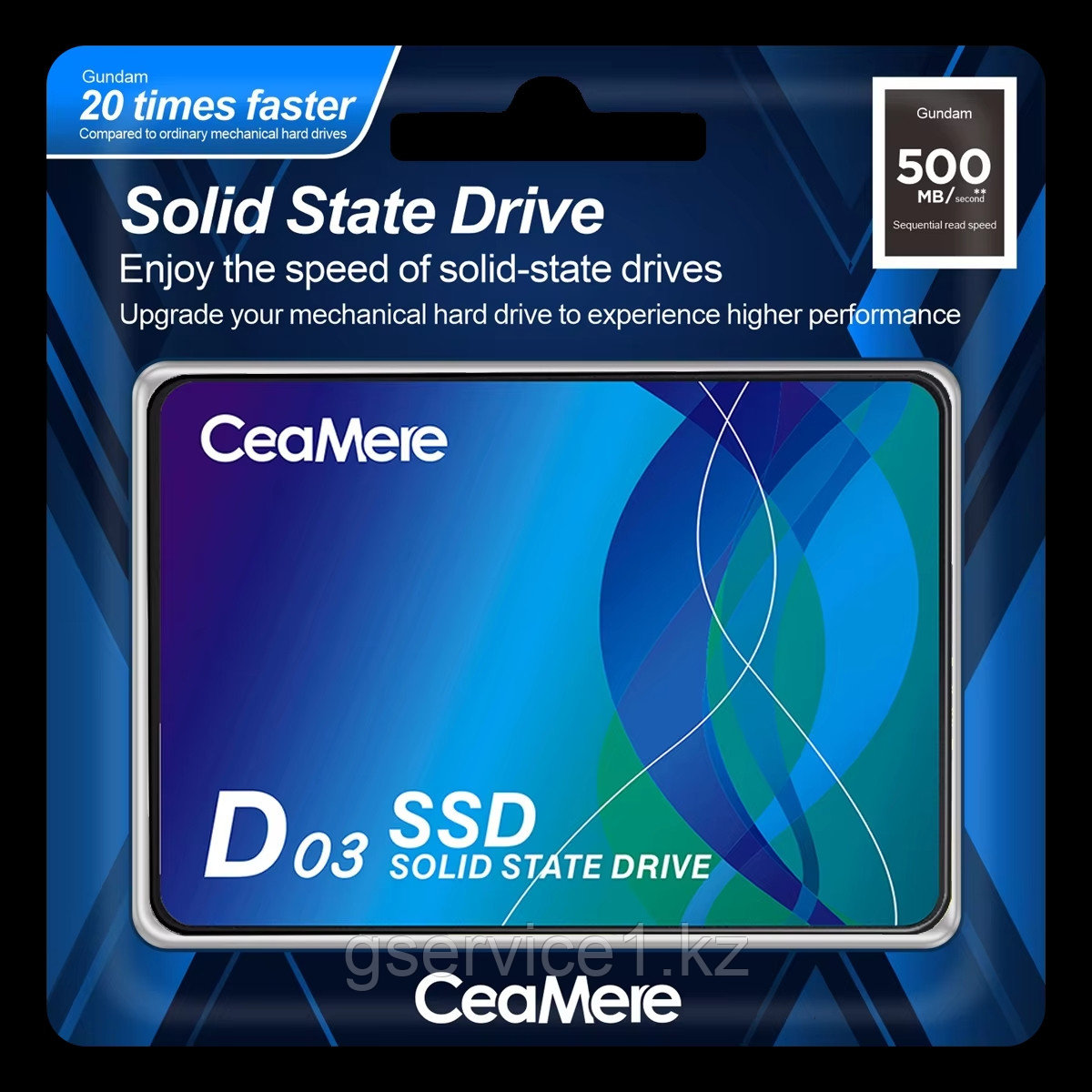 SSD-512 накопитель CeaMere (CMSSDA/520G-6GB/s) [512 ГБ, 2.5",SATA III, 500MБ/сек]