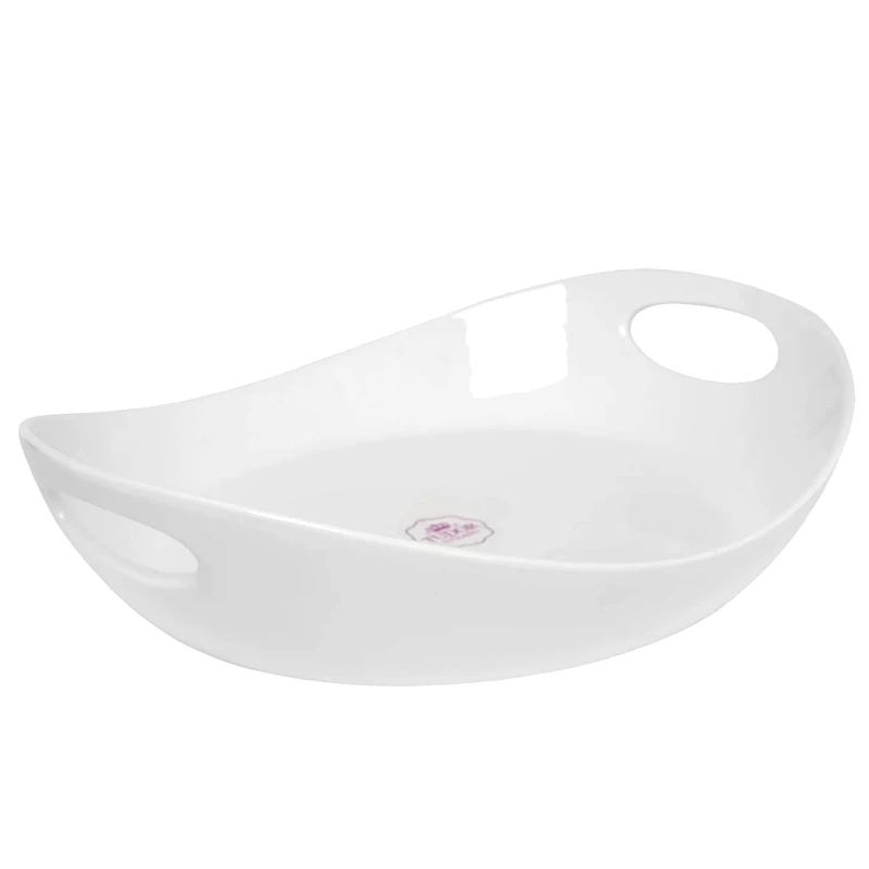 Блюдо глубокое с ручками 26 см Royal White TU1281-2 (набор 4шт) TUDOR