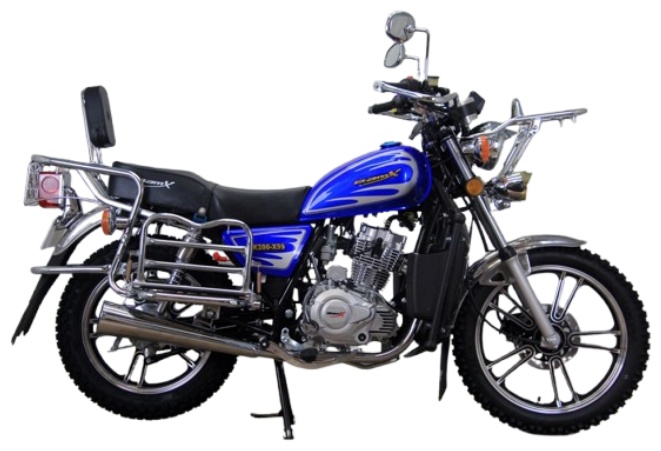 Мотоцикл BamX BX200-X99 синий, серебристый