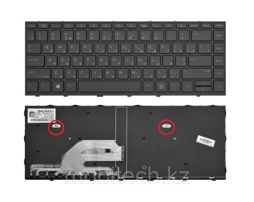Клавиатуры HP ProBook 430 G5 440 G5 640 G4 640 G5 L01072-251 клавиатура c RU/ EN раскладкой Black