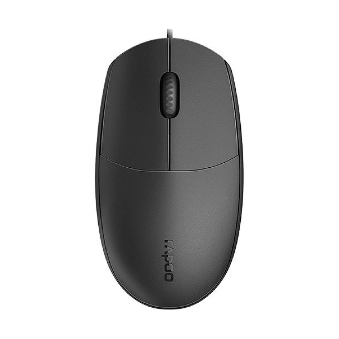 Компьютерная мышь, Rapoo, N100, Оптическая, 1600dpi, USB, Длина кабеля 1,5 метра, Чёрный