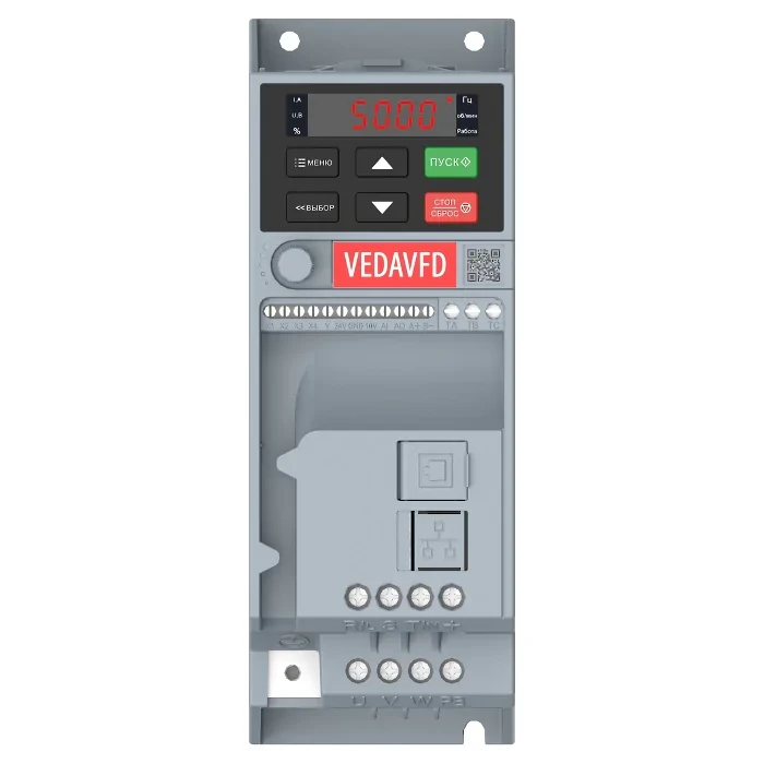 Преобразователь частотный VEDA Drive VF-51 2.2 кВт (380В 3 фазы) ABA00007