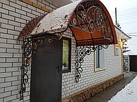 Козырек с прозрачной крышей
