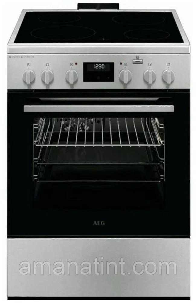 Плита электрическая AEG CCR66402BM серебристая