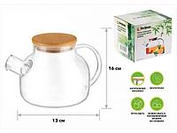 Чайник заварочный, стеклянный, 1000 мл, BAMBOO, PERFECTO LINEA (PERFECTO LINEA) (38-100000)