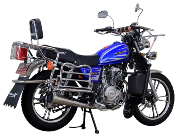 Мотоцикл BamX BX200-X99 синий, серебристый
