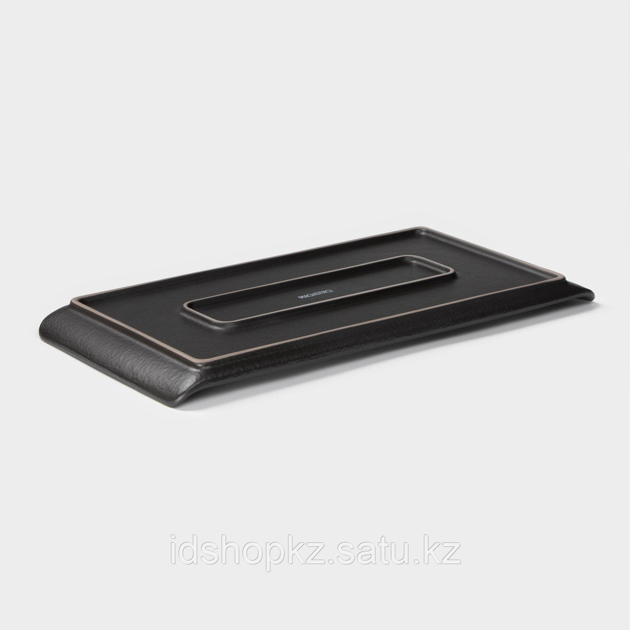 Блюдо для подачи Magistro Black style, 29,5×14,8 см, фарфор, цвет чёрный