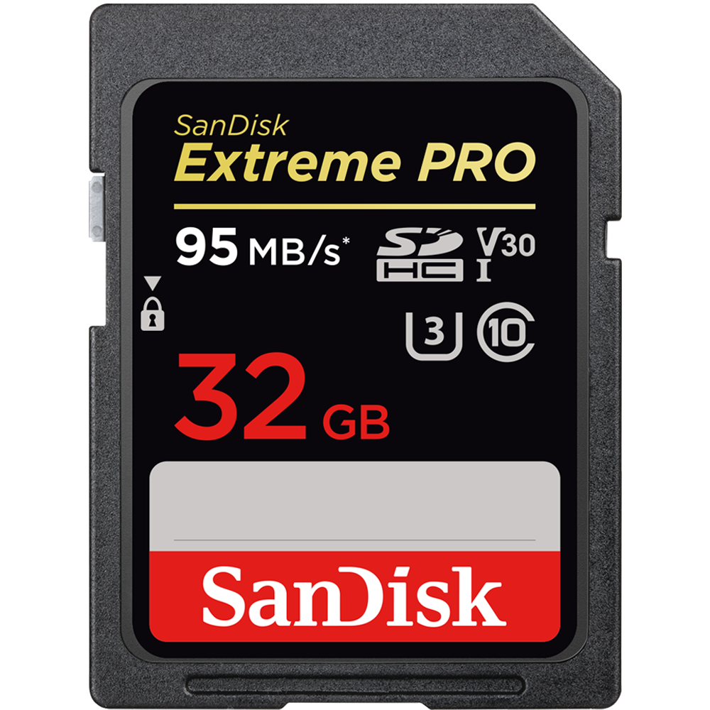 Карта памяти sandisk extreme pro sdhc uhs-1 u3 32 гб