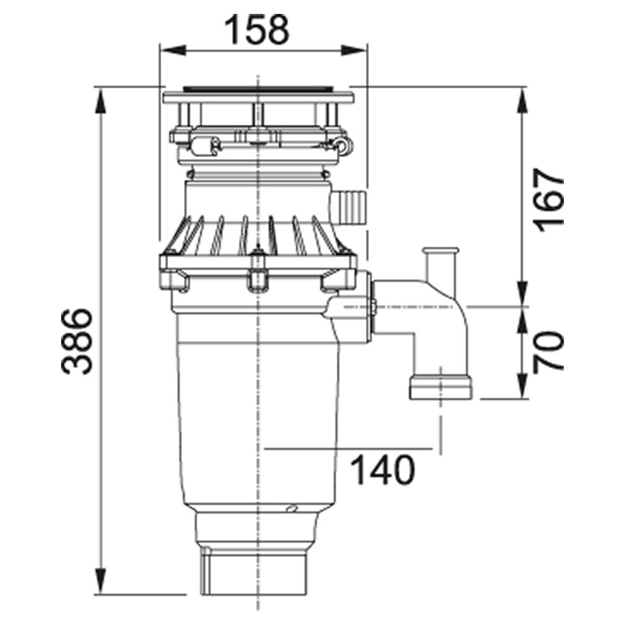 Измельчитель пищевых отходов Franke TURBO ELITE Slimline TE-75S