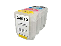 Комплект ДЗК\ПЗК HP c565/4911/4912/4913 с чипом,без чернил1