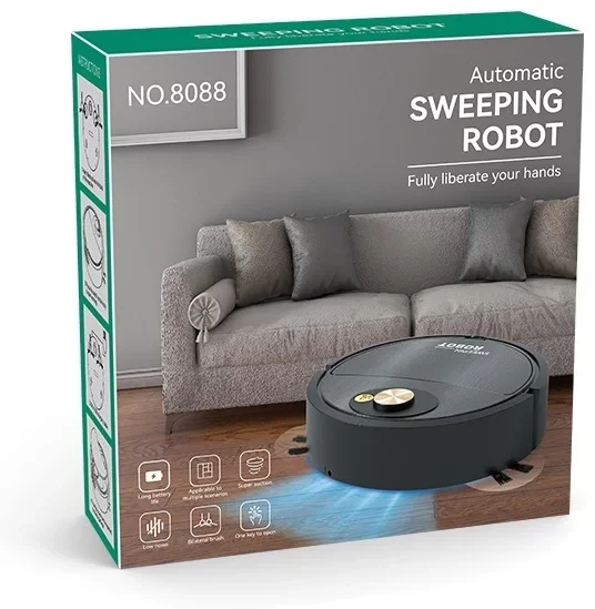 Робот-пылесос Sweepin Robot 8088 черный, золотистый