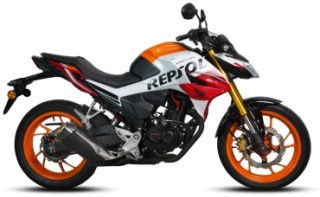 Мотоцикл Honda BX 200R оранжевый, белый8