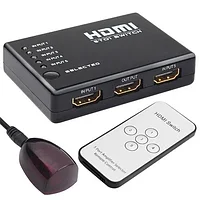 Свитч HDMI 5x1, поддержка 3D, 2K, 4K