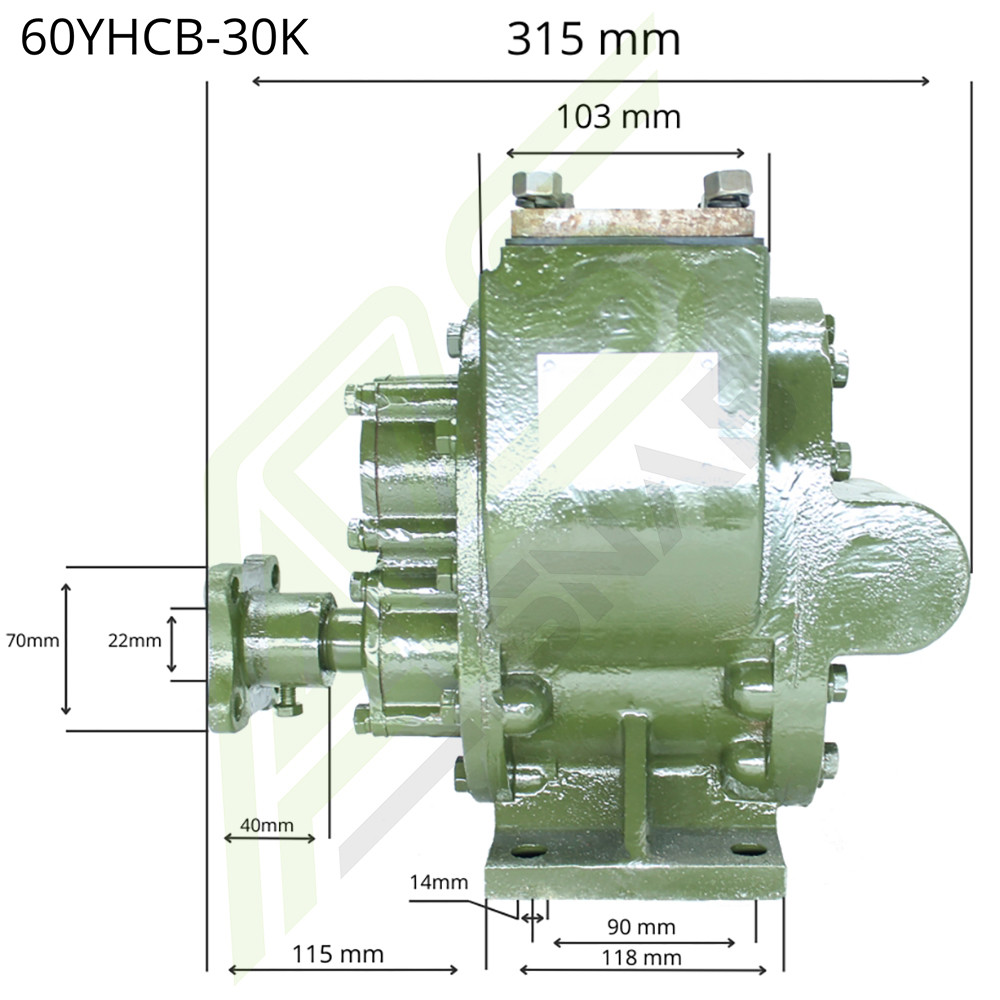 Насос шестеренчатый 60YHCB-30 для бензовоза