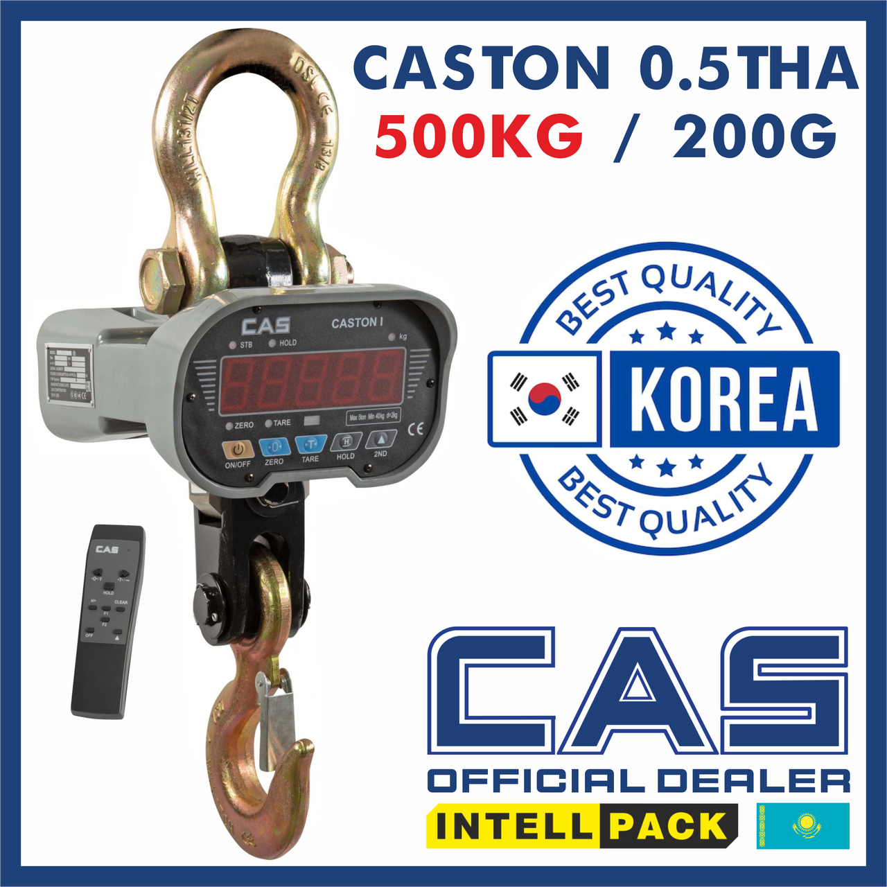 Весы крановые CAS Caston 0,5 THA, подвесные с крюком кастон до 500 кг