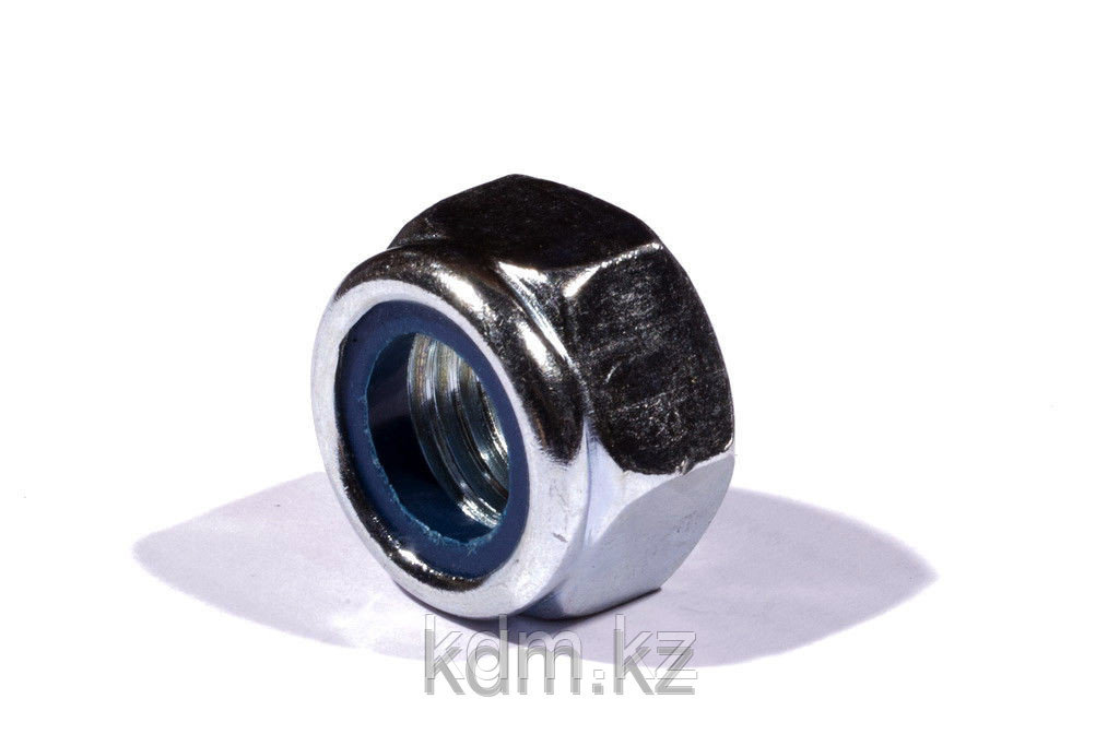 Гайка М12 с нейлоновым кольцом DIN 985 оц