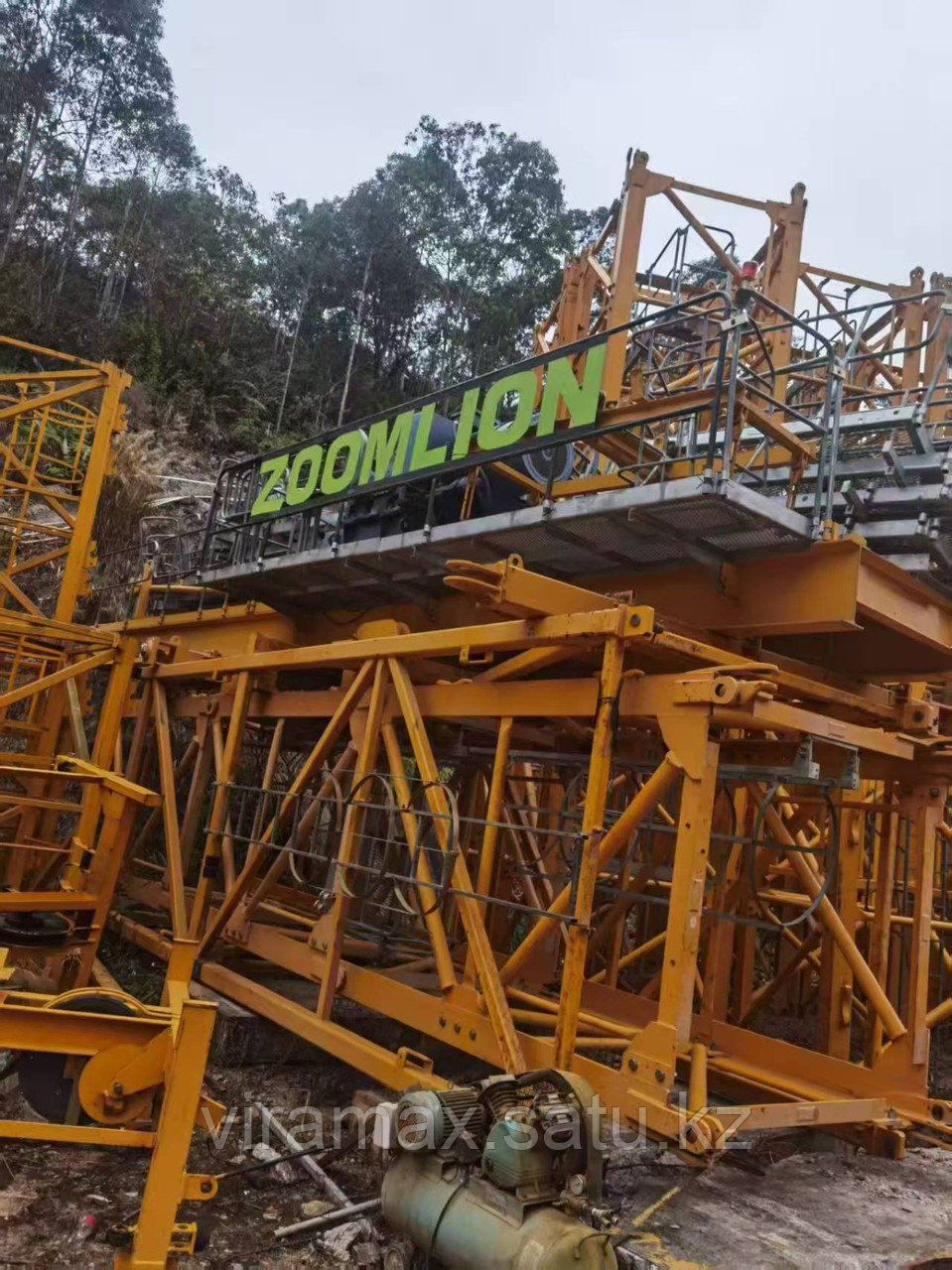 Башенный кран, свободностоящий б/у башенный кран zoomlion, 16 тонн